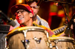 Laying down the beats on the main stage: Pedrito Martinez back at TED2013