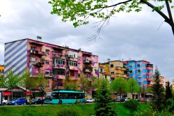 8 views of Tirana, Albania — with its bright, multicolored buildings