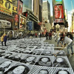 Turning New York City INSIDE OUT: Volunteering at JR’s photo truck