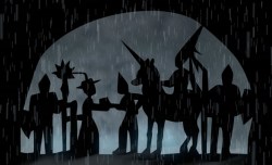 The daily battles of life, cut from paper and animated in 3D