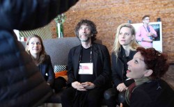 Neil Gaiman tells ghost stories late in the night at TED2014