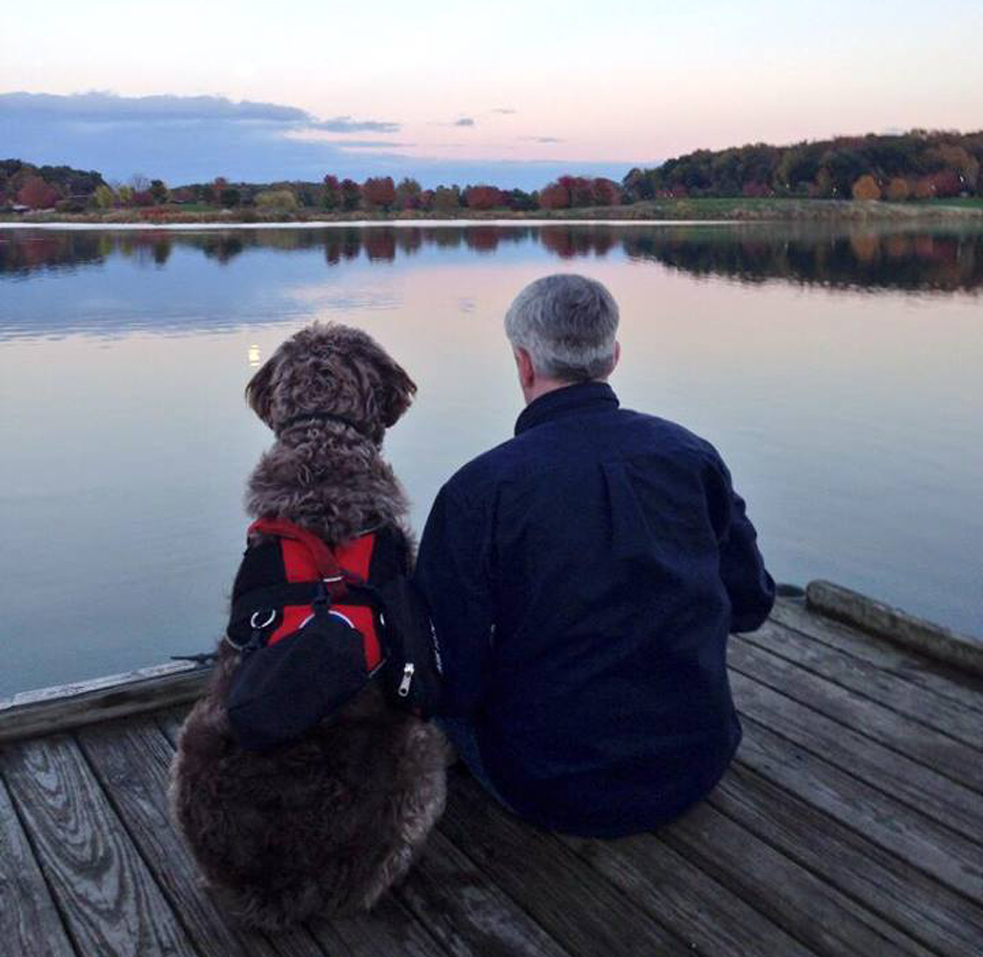 The veteran and the labradoodle: How a service dog helped a TEDActive
attendee step back out into the world