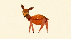 An animated lesson full of adorable animals made of autumn leaves