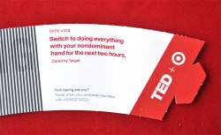 Dark roast for the daring: TEDsters play truth and dare on coffee sleeves