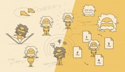 Einstein’s genius, gone minimalist