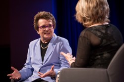 “I beat Bobby Riggs because I respected him”: Billie Jean King talks the Battle of the Sexes at TEDWomen 2015