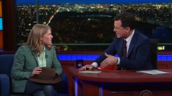 On “The Late Show with Stephen Colbert,” Sarah Parcak shows the lost city of Tanis, teases her TED Prize wish