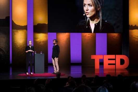 Thordis Elva and Tom Stranger at TEDWomen 2016 - It's About Time, October 26-28, 2016, Yerba Buena Centre for the Arts, San Francisco, California. Photo: Marla Aufmuth / TED